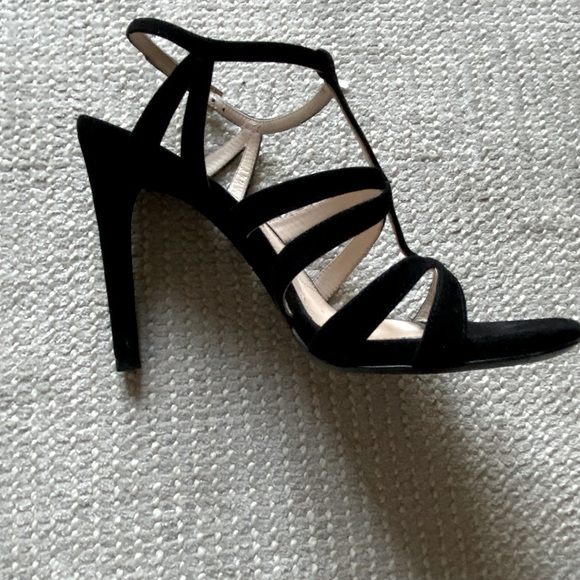 Prada Calzature Donna Camoscio black suede high heel sandals - Picture 3 of 7
